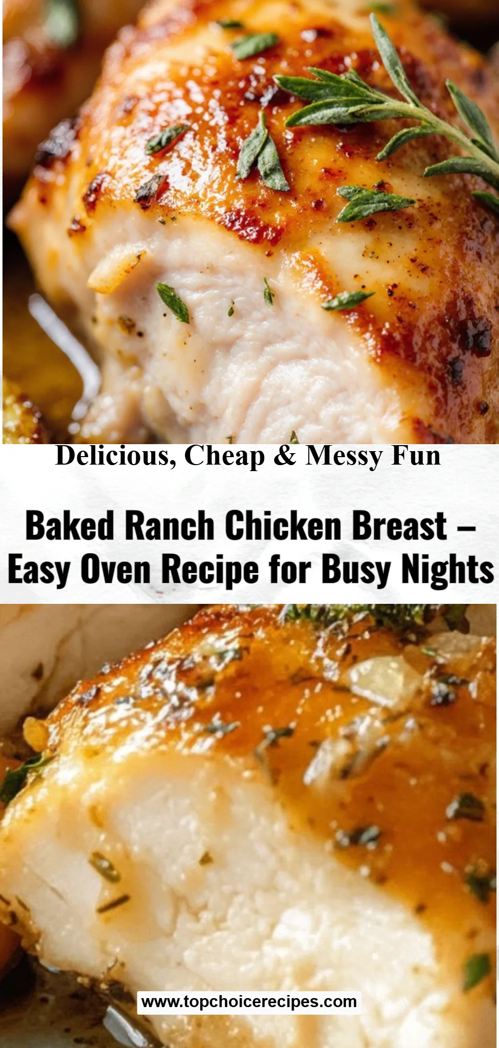 Baked Ranch Chicken Breast 5 Baked Ranch Chicken Breast