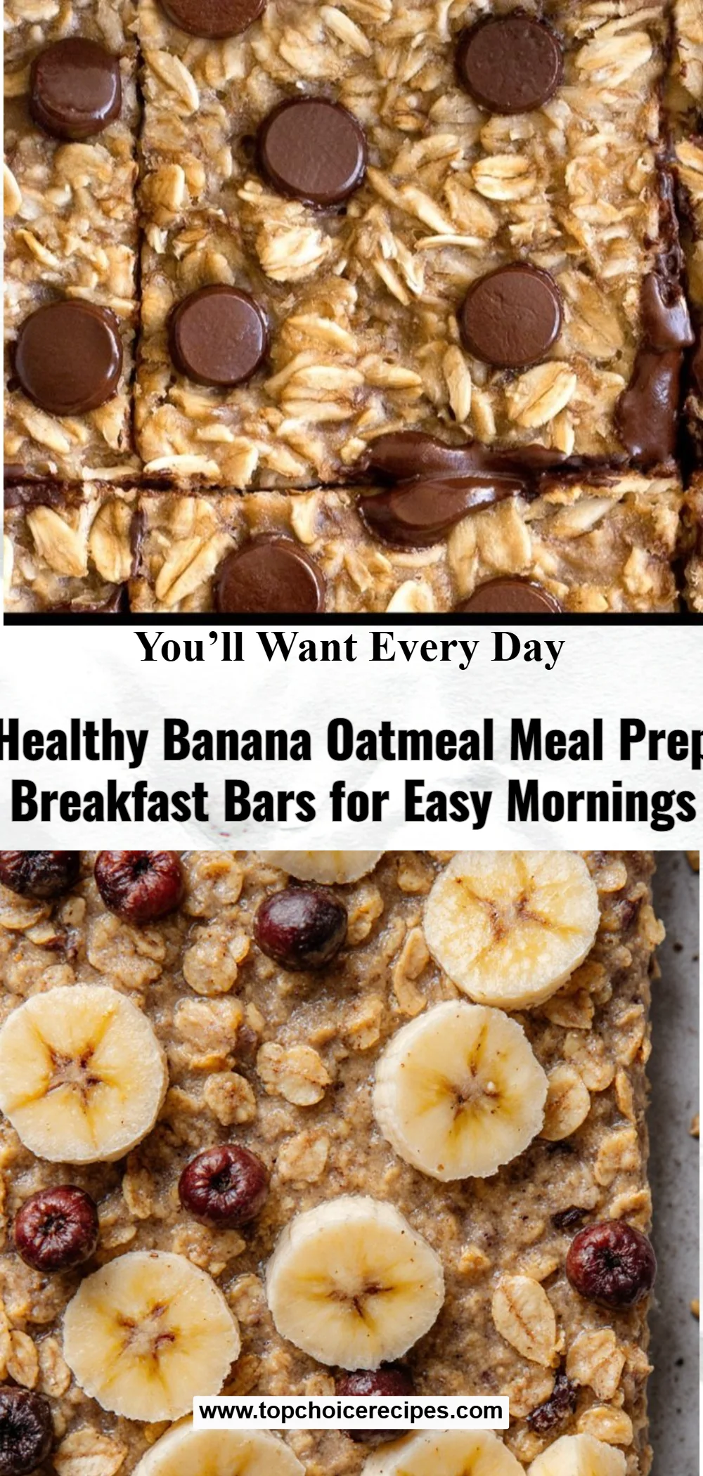 Banana Oatmeal Meal Prep Breakfast Bars 6 Banana Oatmeal Meal Prep Breakfast Bars