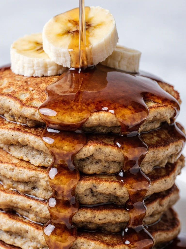 Banana Oatmeal Pancakes 7 Banana Oatmeal Pancakes