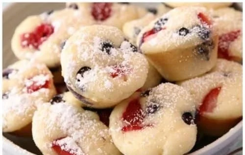 Berry Protein Pancake Bites 8 Berry Protein Pancake Bites