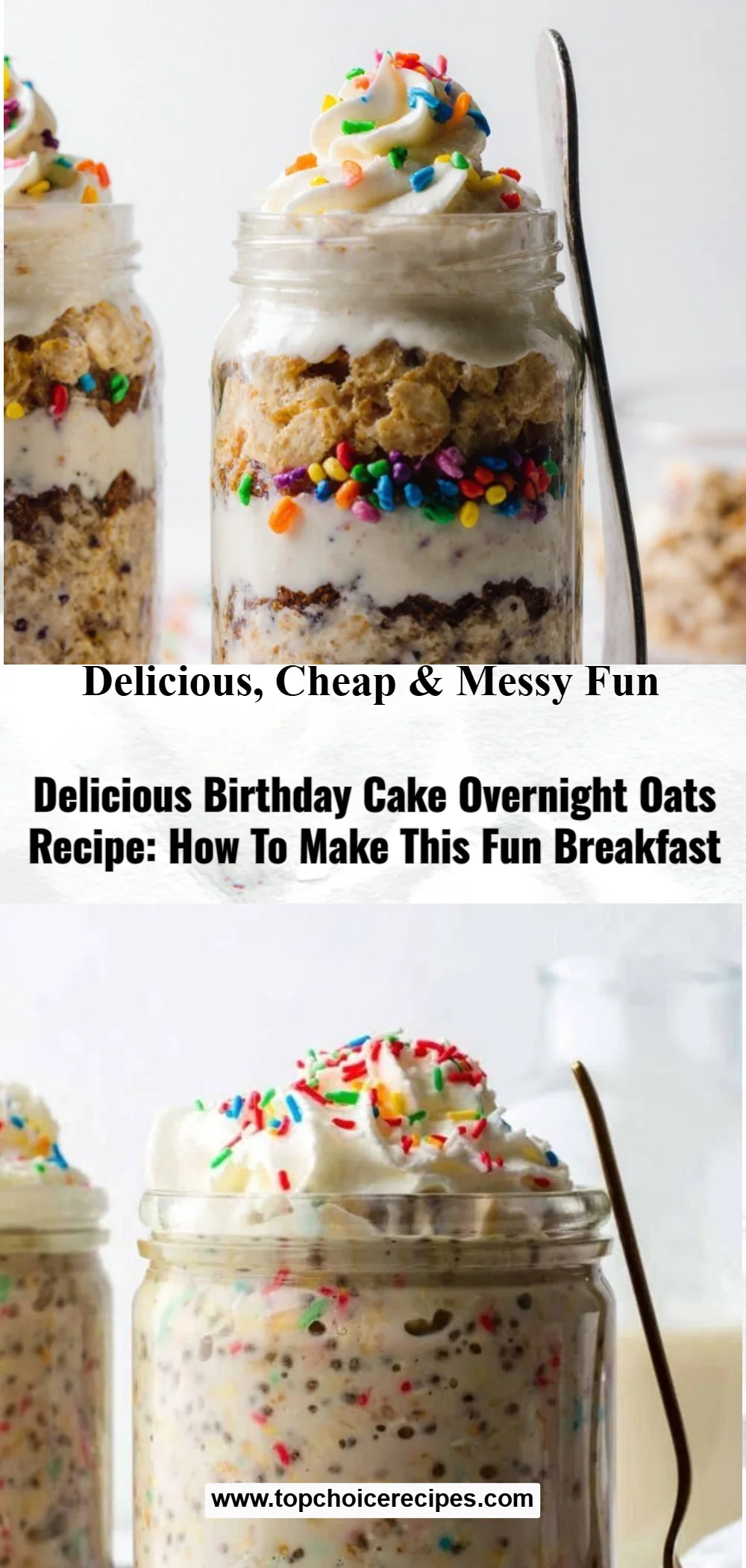 Birthday Cake Overnight Oats 6 Birthday Cake Overnight Oats