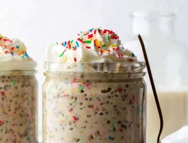 Birthday Cake Overnight Oats 8 Birthday Cake Overnight Oats