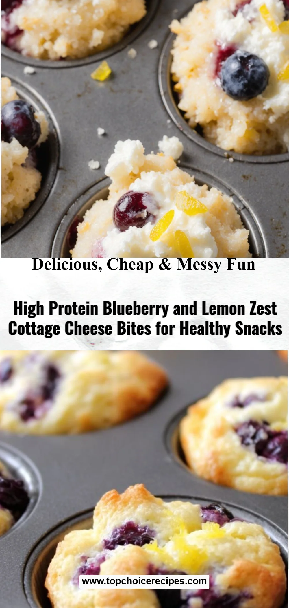 Blueberry and Lemon Zest Cottage Cheese Bites 6 Blueberry and Lemon Zest Cottage Cheese Bites