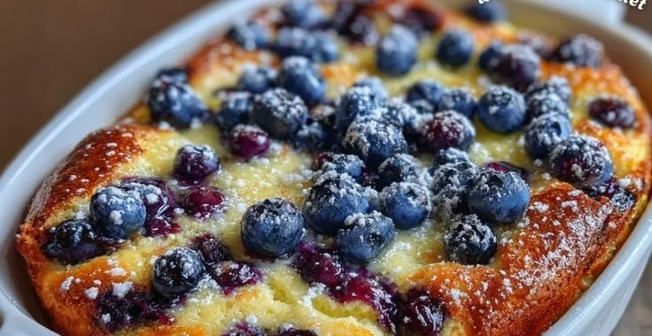 Blueberry Buttermilk Pancake Casserole