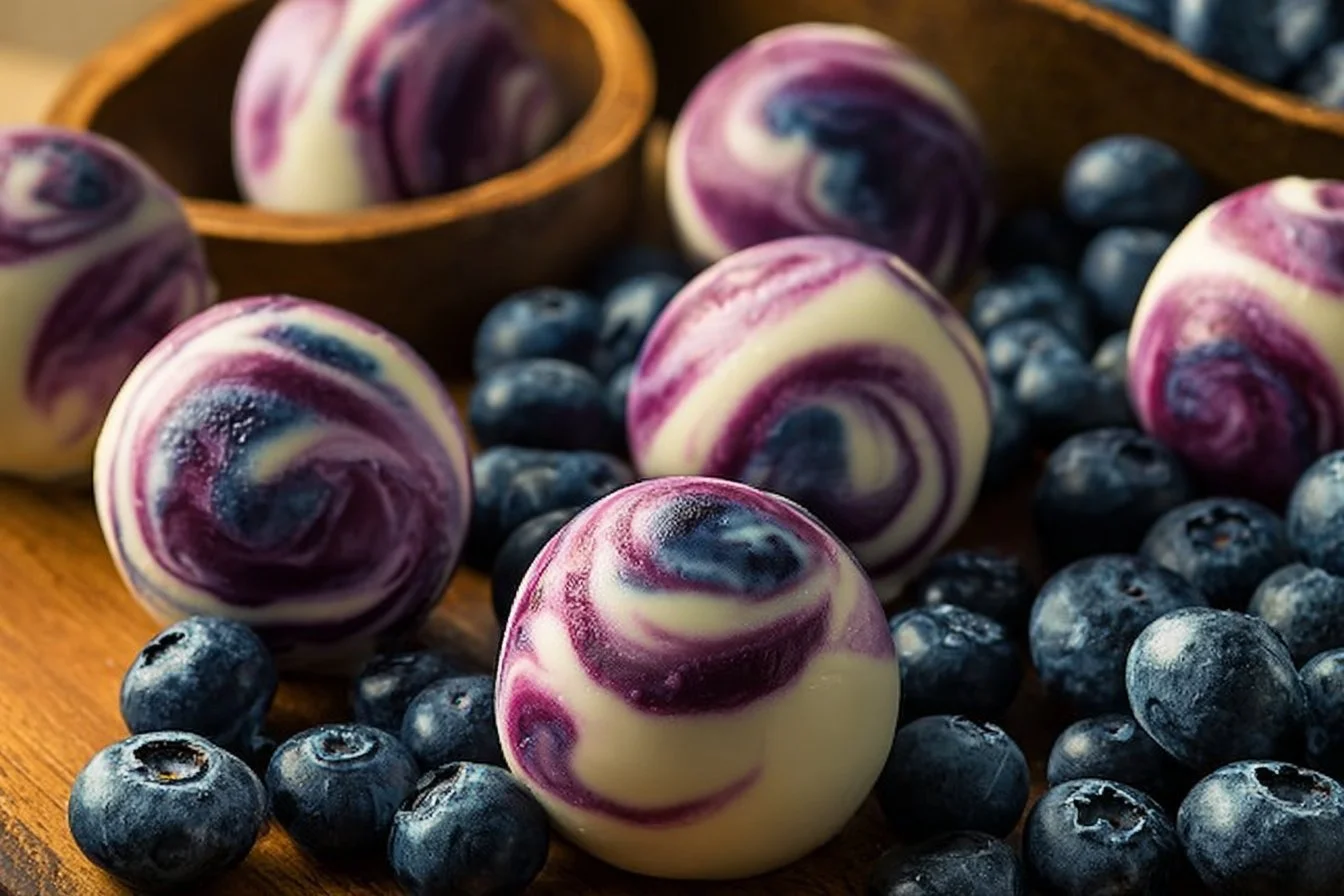 Blueberry Greek Yogurt Bites