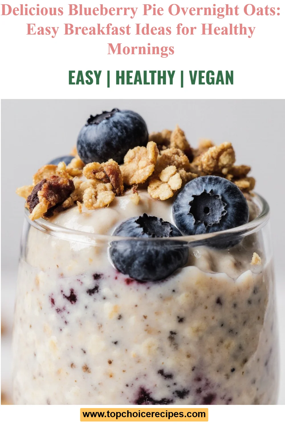 Blueberry Pie Overnight Oats 5 Blueberry Pie Overnight Oats