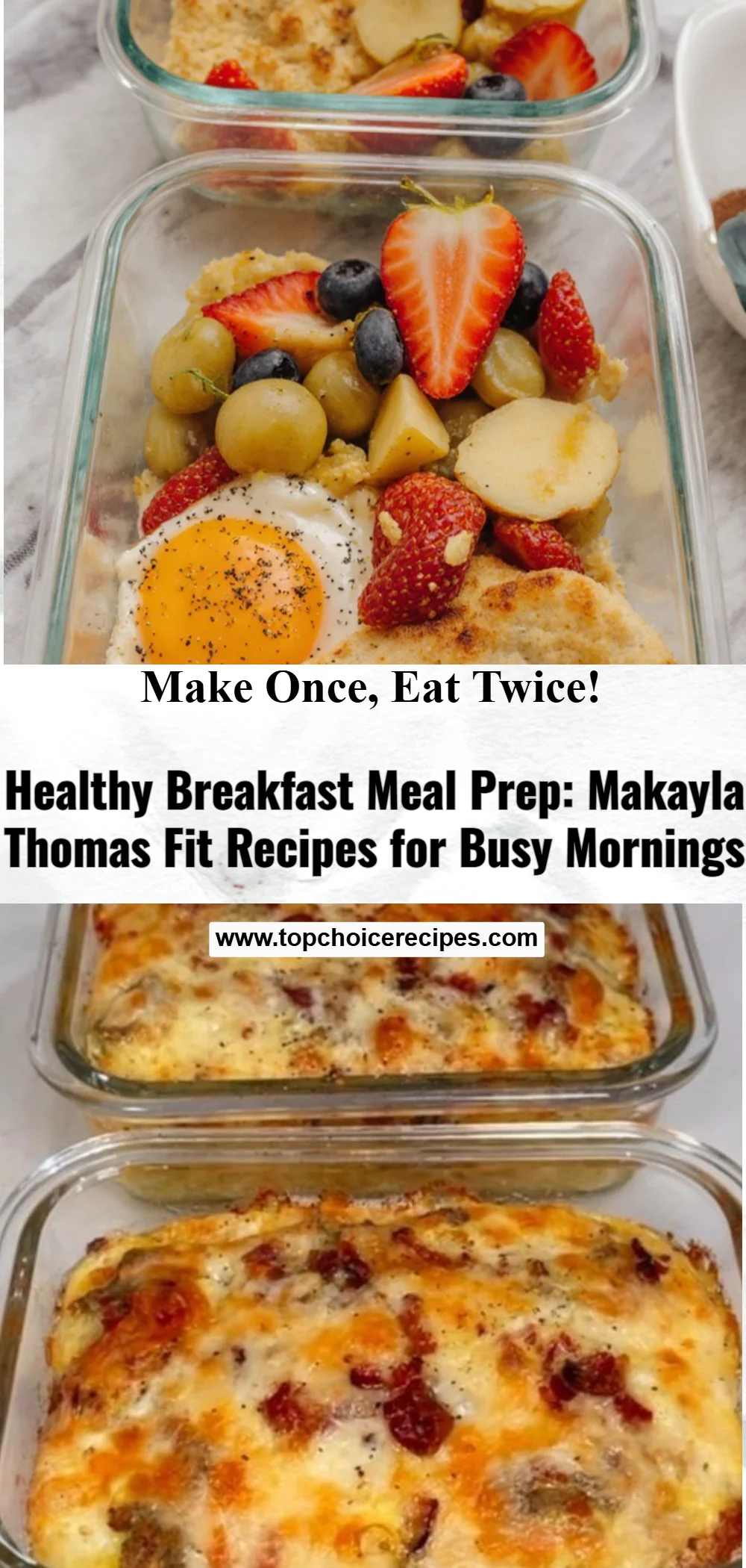 Breakfast Meal Prep 6 Breakfast Meal Prep