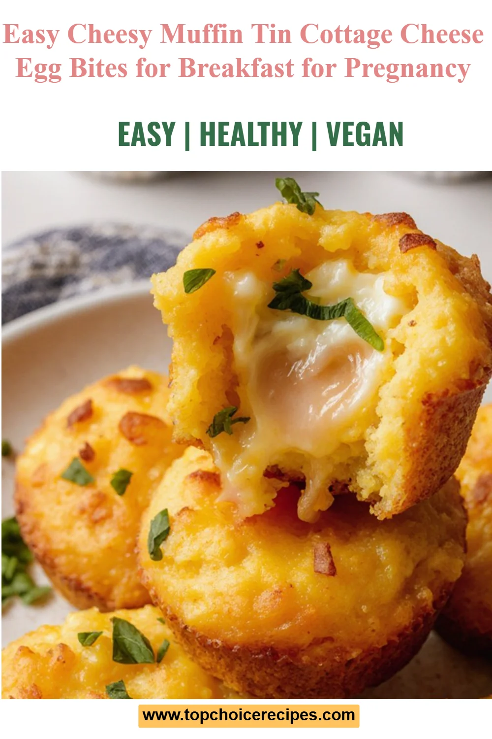Cheesy Muffin Tin Cottage Cheese Egg Bites