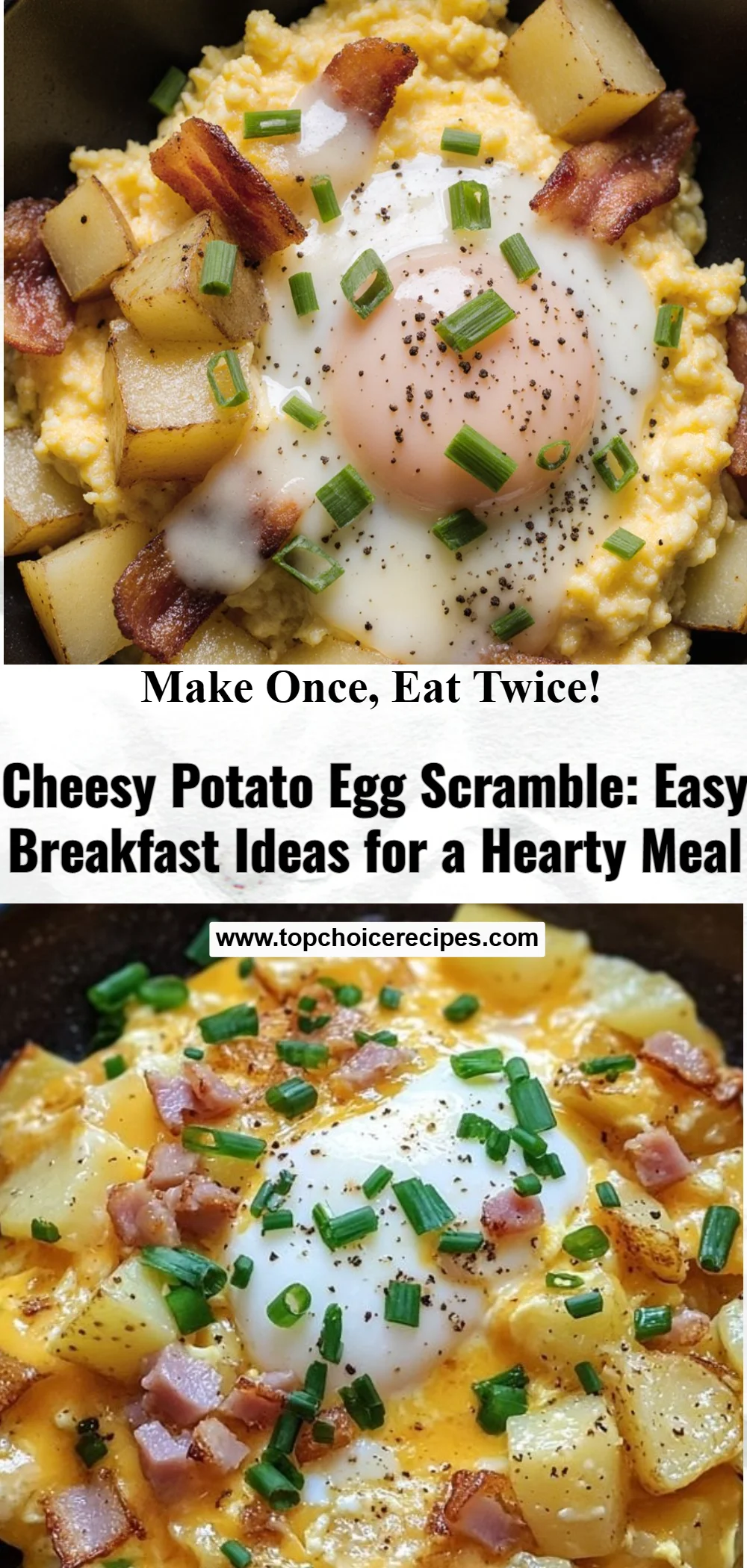 Cheesy Potato Egg Scramble 5 Cheesy Potato Egg Scramble