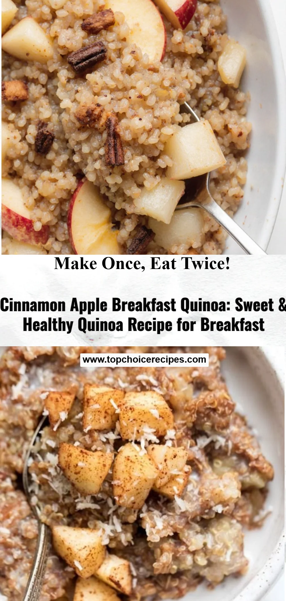 Cinnamon Apple Breakfast Quinoa 5 Cinnamon Apple Breakfast Quinoa