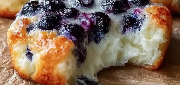 Cottage Cheese Blueberry Cloud Bread