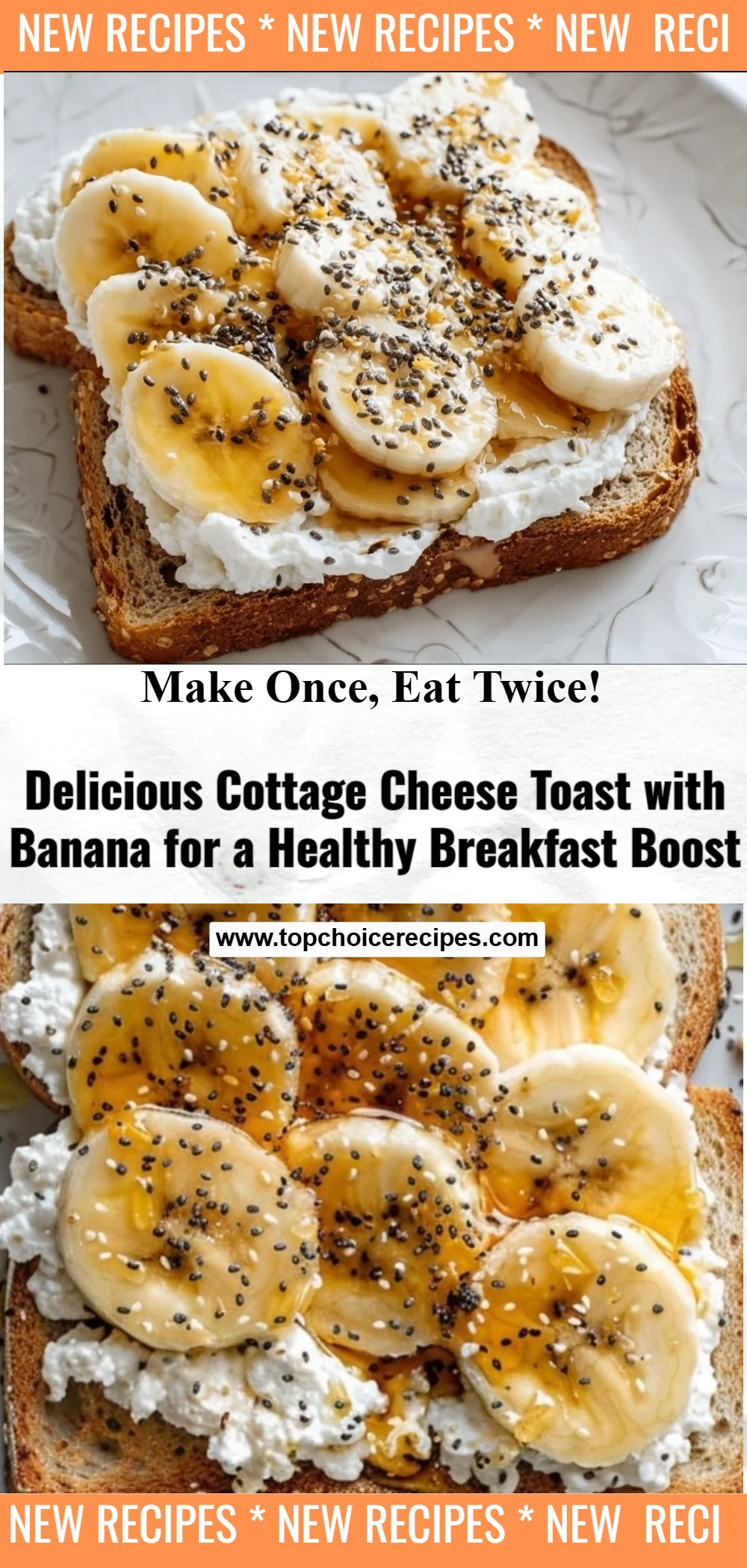 Cottage Cheese Toast with Banana