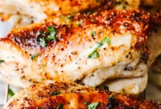 Crispy Roasted Bone-In Chicken Breast 5 Crispy Roasted Bone-In Chicken Breast