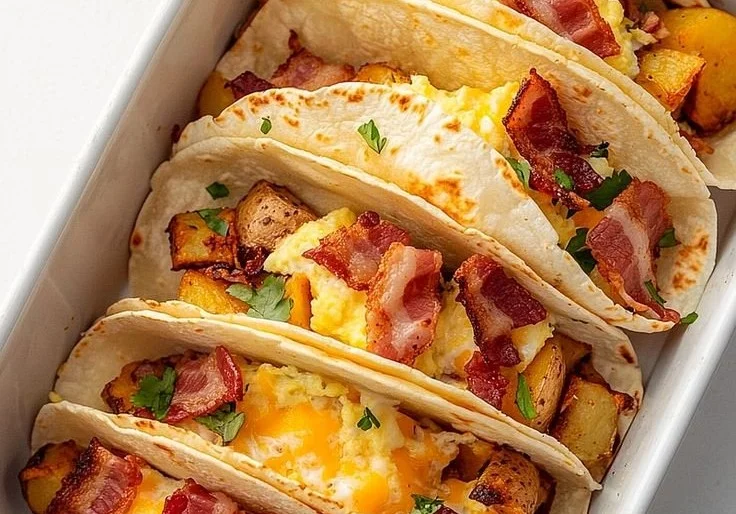 Easy Baked Breakfast Tacos