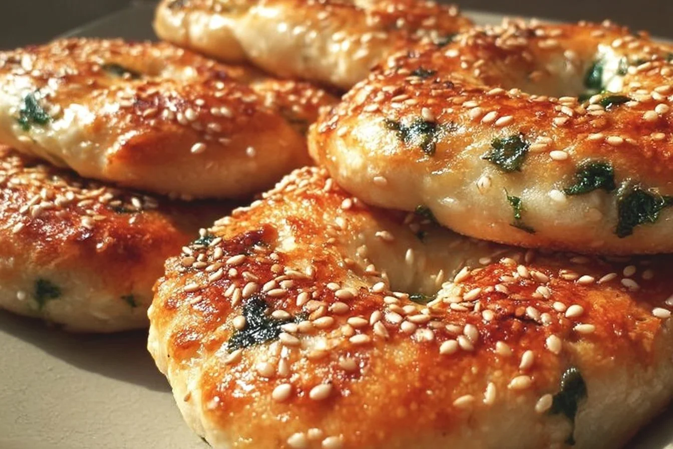 Easy Spinach Cottage Cheese Flat Bagels 6 Easy Spinach Cottage Cheese Flat Bagels
