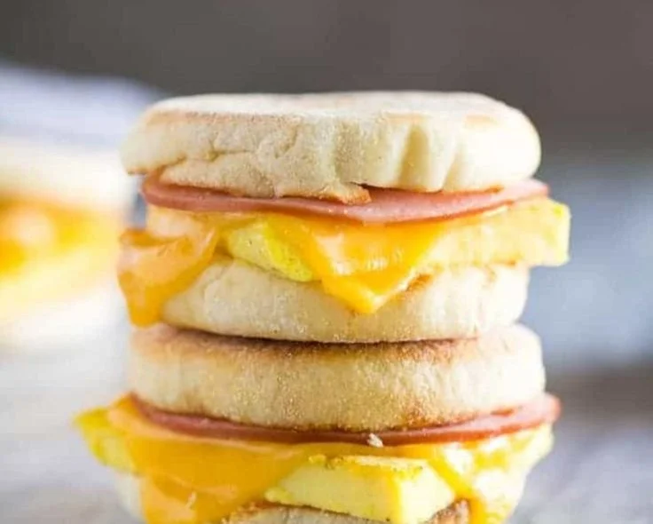 Delicious freezer breakfast sandwiches ready to heat and enjoy