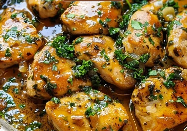 Garlic Butter Chicken with Turkey Bacon