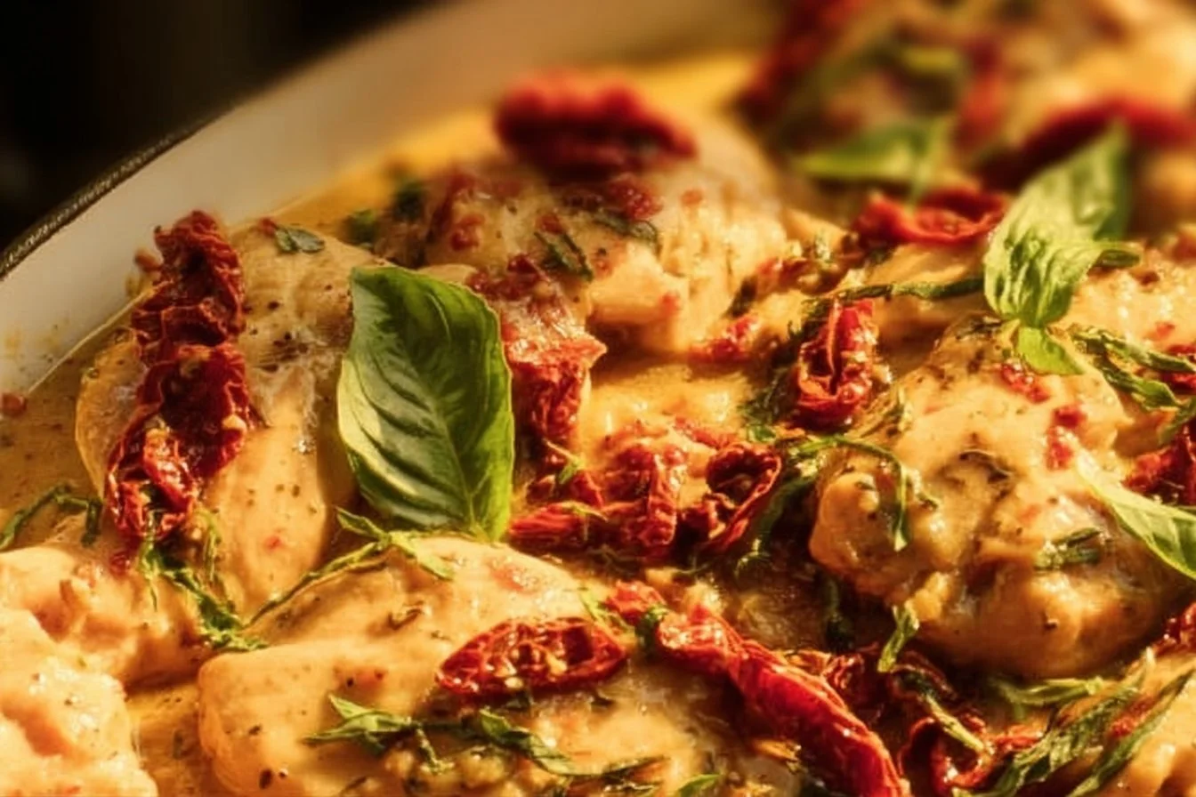 Healthy Marry Me Chicken recipe with flavorful ingredients for a nutritious meal