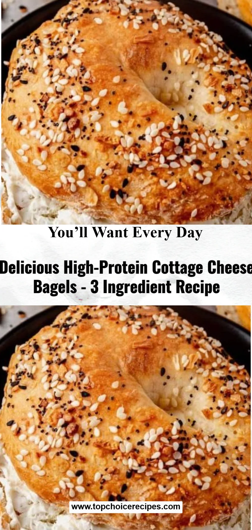 High-Protein Cottage Cheese Bagel