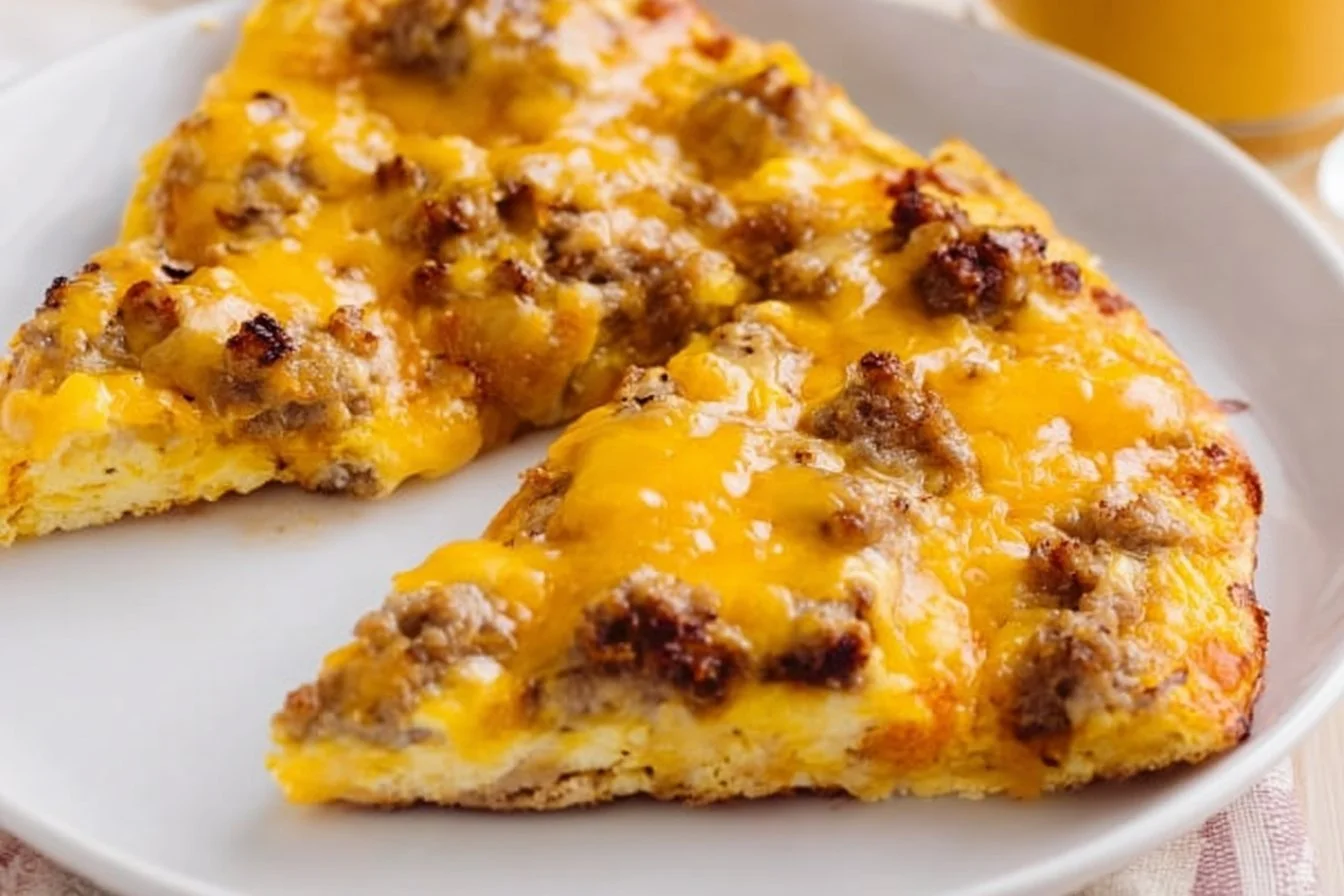 High Protein Sausage & Egg Breakfast Pizza 6 High Protein Sausage & Egg Breakfast Pizza