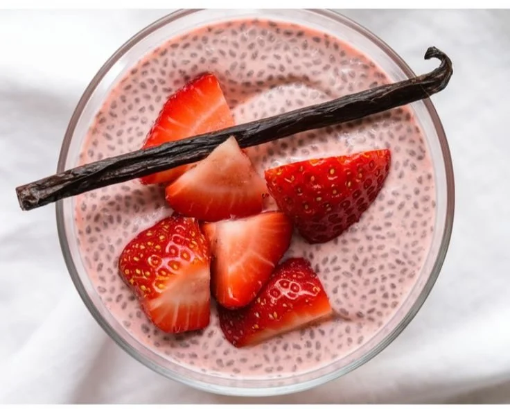 High-Protein Strawberry Chia Seed Pudding
