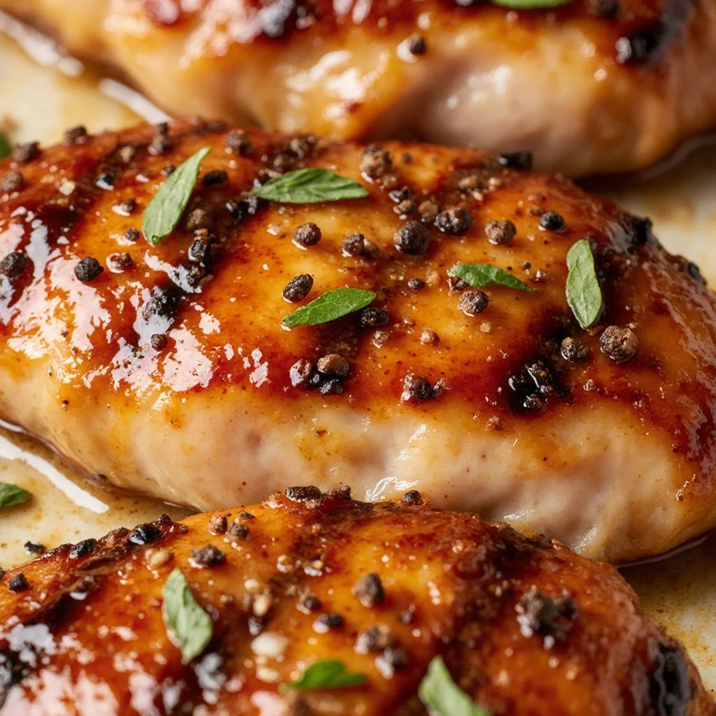 Honey Dijon Garlic Chicken Breasts