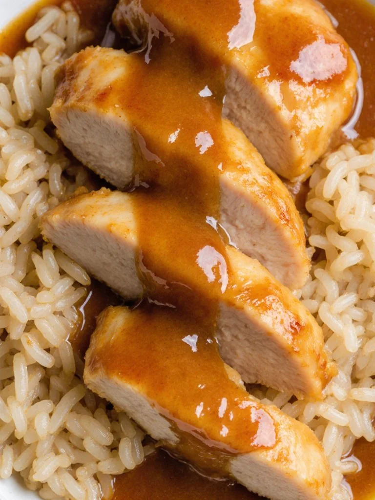 Honey Garlic Chicken dish featuring tender chicken glazed with honey and garlic sauce.