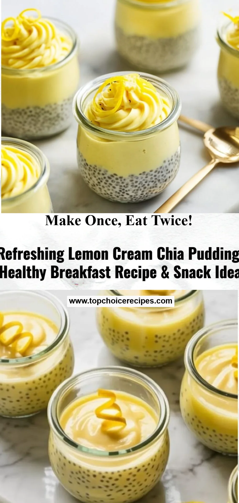 Lemon Cream Chia Pudding