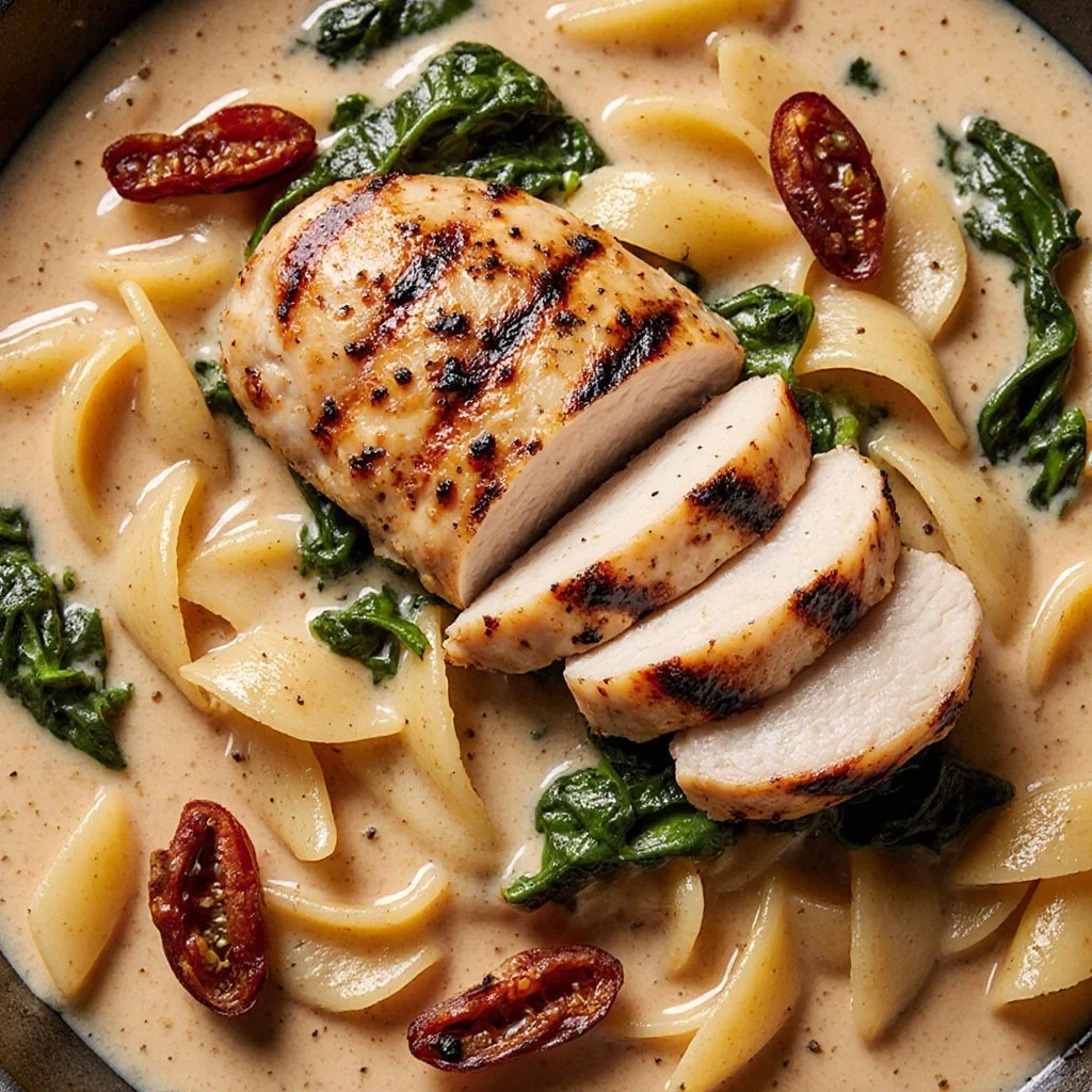 Marry Me Chicken Pasta 4 Delicious Marry Me Chicken Pasta in a creamy sauce with herbs and cheese