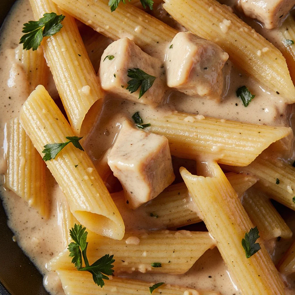 Marry Me Chicken Pasta 5 Delicious bowl of Marry Me Chicken Pasta topped with fresh herbs and cheese.