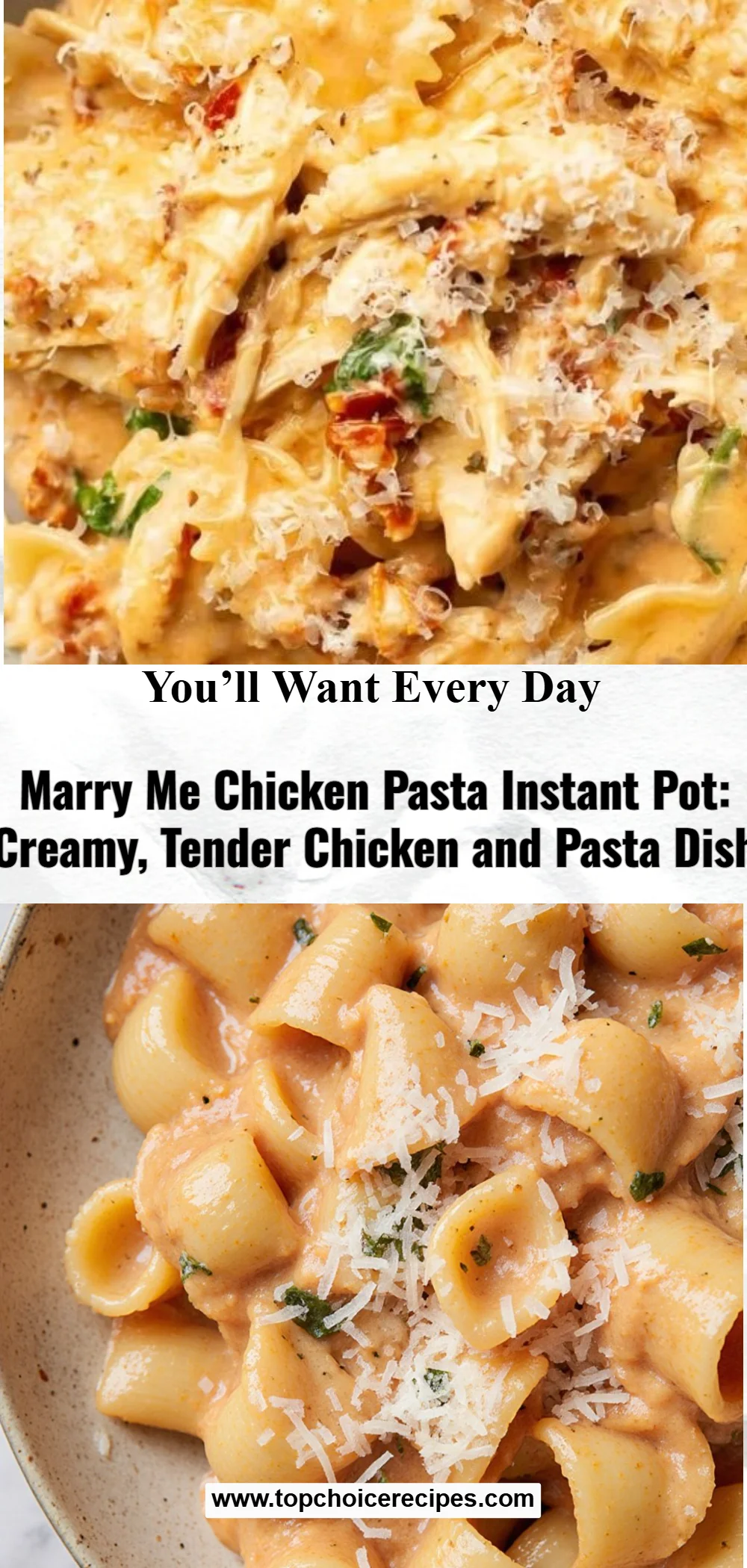 Marry Me Chicken Pasta