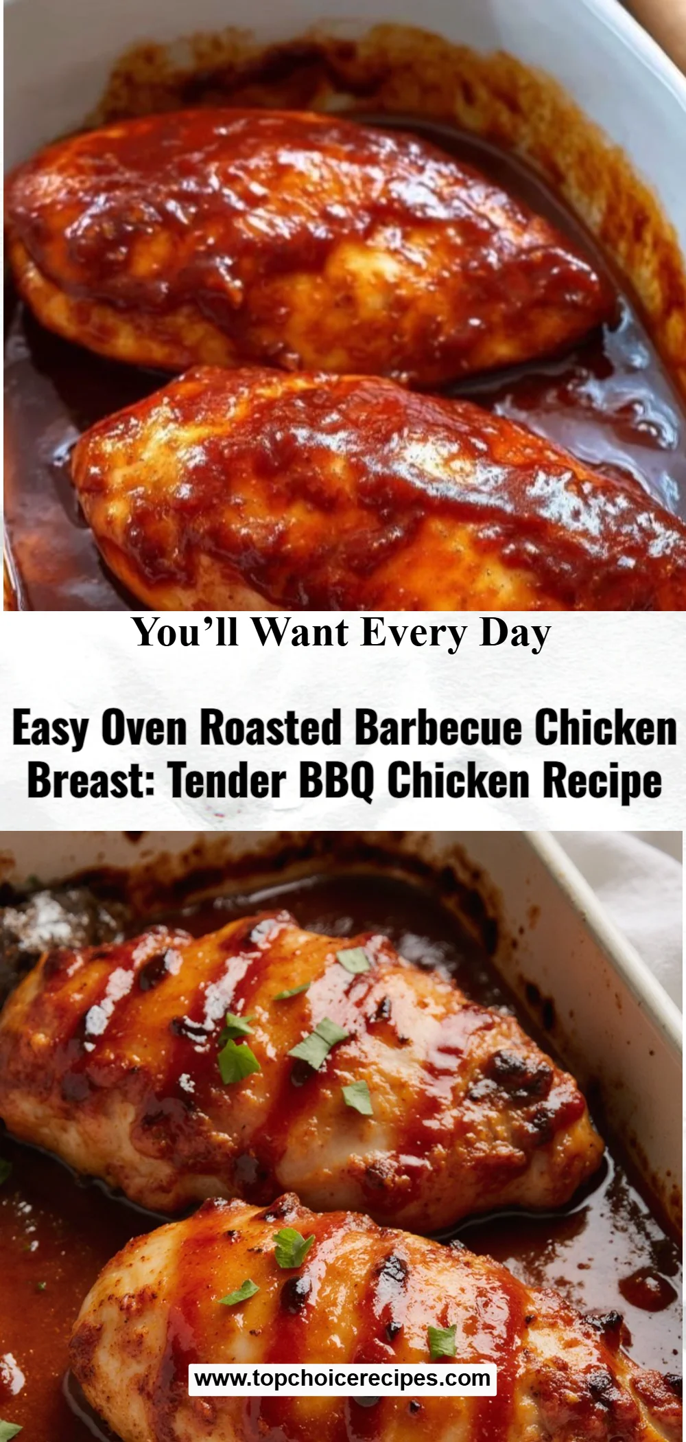 Oven-Baked BBQ Chicken Breasts 6 Oven-Baked BBQ Chicken Breasts