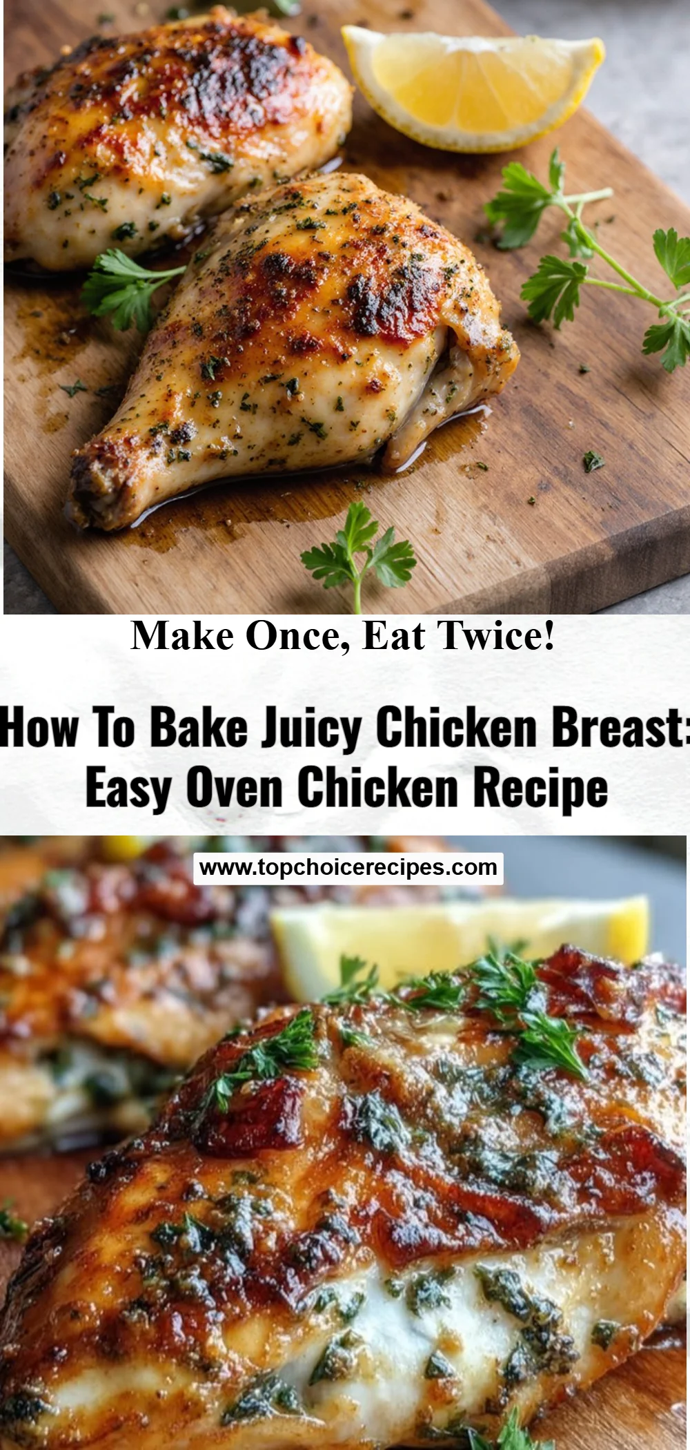 Oven-Baked Chicken Breast 6 Oven-Baked Chicken Breast