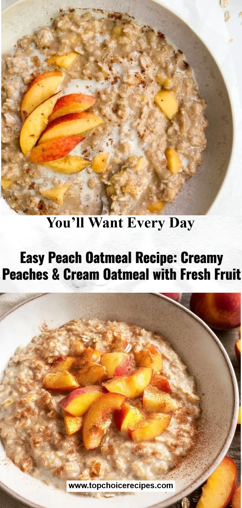 Peaches & Cream Oatmeal