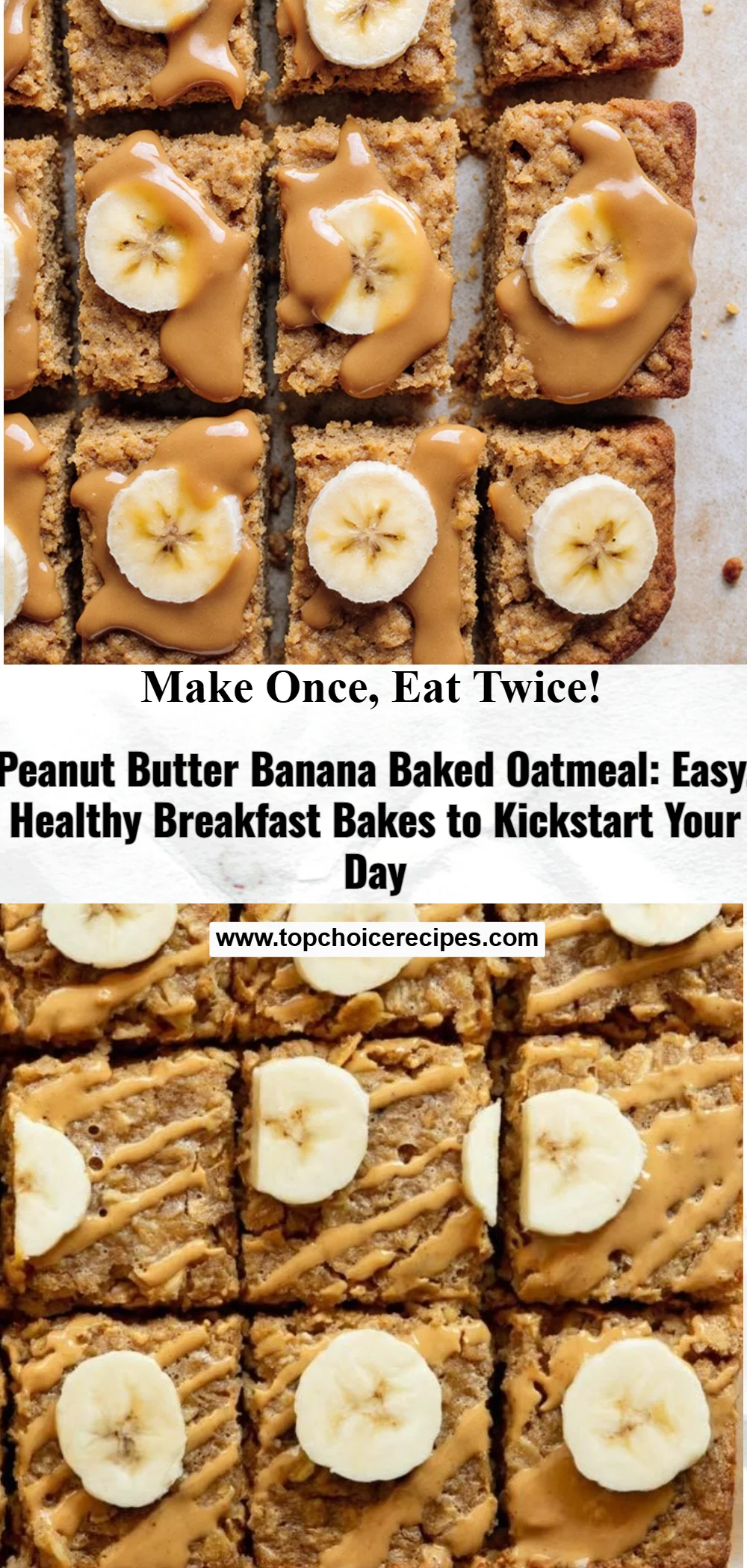Peanut Butter Banana Baked Oatmeal 5 Peanut Butter Banana Baked Oatmeal