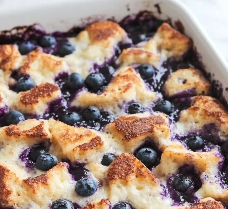 Quick Blueberry French Toast Casserole