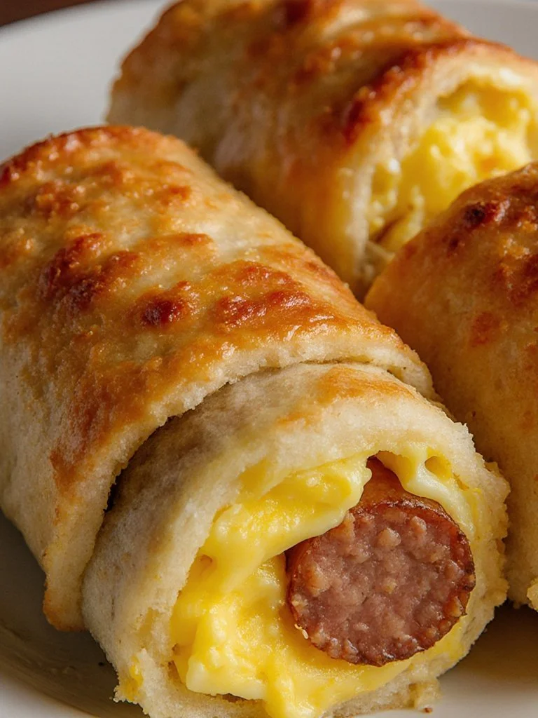 Sausage Egg Breakfast Roll-Ups