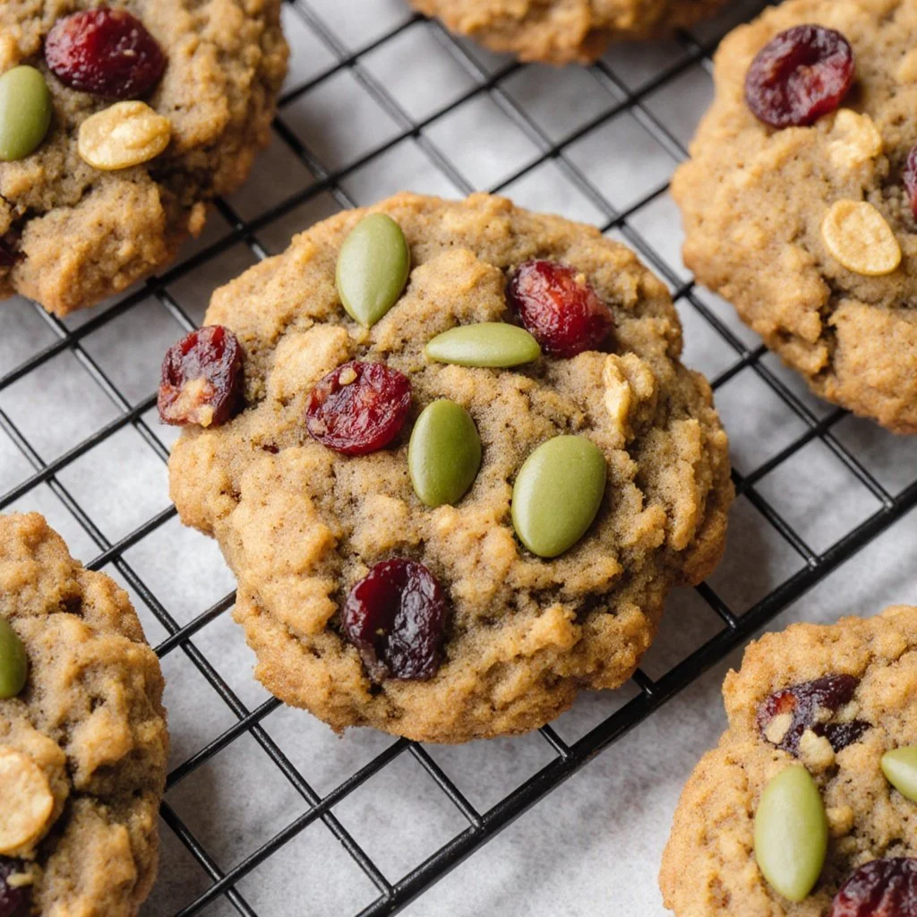 Delicious superfood breakfast cookies ready to energize your morning.
