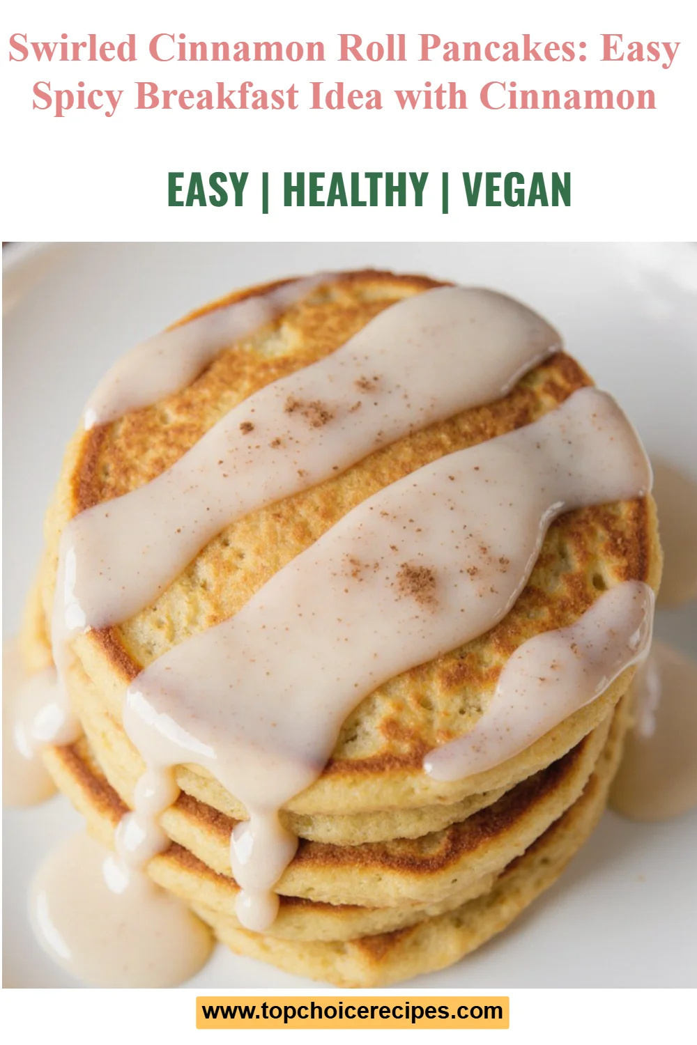 Swirled Cinnamon Roll Pancakes